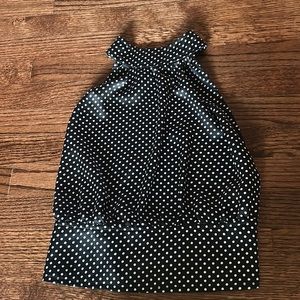 Polka dot shirt- open back